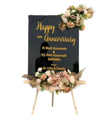 Papan Bunga Akrilik Terung