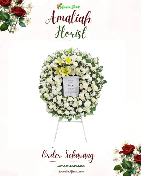 Krans Bunga Duka Terung